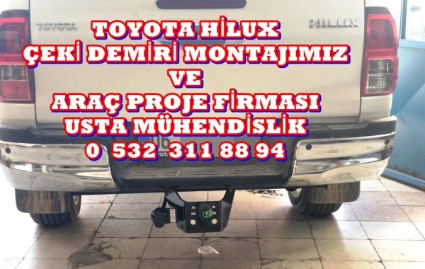 TOYATA HILUX PICK UP KAMYONET  +ÇEKİ DEMİRİ MONTAJI +ARAÇ PROJE FİRMASI
USTA MÜHENDİSLİK
05323118894