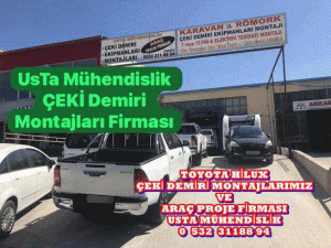 HILUX   PİKAP ÇEKİ DEMİRİ TAKMA BAGLAMA MONTAJI ANKARA,USTA MÜHENDİSLİK 05323118894