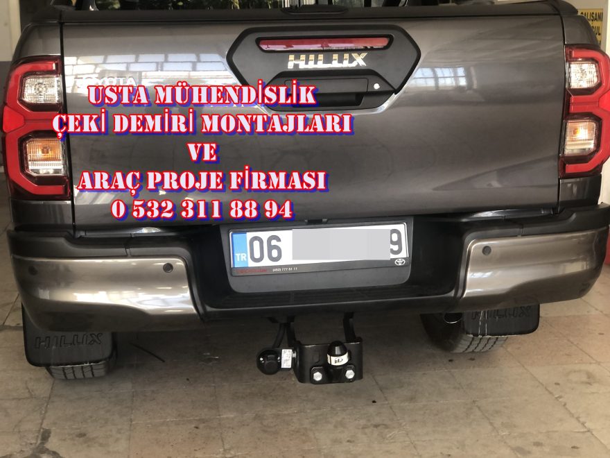 TOYATA HILUX PICK UP KAMYONET  +ÇEKİ DEMİRİ MONTAJI +ARAÇ PROJE FİRMASI
USTA MÜHENDİSLİK
05323118894