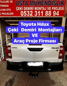 Toyota Hılux »KAMYONET ÇİFT TEK KABİN 4X4/4X2/ ÇEKİ KANCASI DEMİRİ MONTAJI ANKARA » ARAÇ PROJE FİRMASI ANKARA USTA MÜHENDİSLİK 05323118894