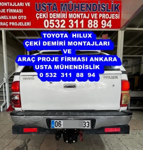 Toyota Hılux »KAMYONET ÇİFT TEK KABİN 4X4/4X2/ ÇEKİ KANCASI DEMİRİ MONTAJI ANKARA » ARAÇ PROJE FİRMASI ANKARA USTA MÜHENDİSLİK 05323118894