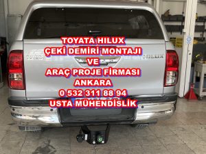 Toyota Hılux »KAMYONET ÇİFT TEK KABİN 4X4/4X2/ ÇEKİ KANCASI DEMİRİ MONTAJI ANKARA » ARAÇ PROJE FİRMASI ANKARA USTA MÜHENDİSLİK 05323118894