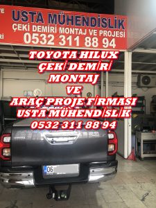 Toyota Hılux » KAMYONET ÇİFT TEK KABİN 4X4/4X2/ ÇEKİ KANCASI DEMİRİ MONTAJI ANKARA » ARAÇ PROJE FİRMASI ANKARA USTA MÜHENDİSLİK 05323118894