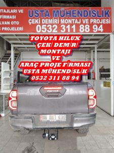 Toyota Hılux » KAMYONET ÇİFT TEK KABİN 4X4/4X2/ ÇEKİ KANCASI DEMİRİ MONTAJI ANKARA » ARAÇ PROJE FİRMASI ANKARA USTA MÜHENDİSLİK 05323118894
