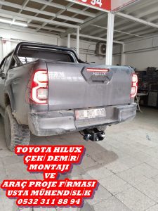 Toyota Hılux » KAMYONET ÇİFT TEK KABİN 4X4/4X2/ ÇEKİ KANCASI DEMİRİ MONTAJI ANKARA » ARAÇ PROJE FİRMASI ANKARA USTA MÜHENDİSLİK 05323118894