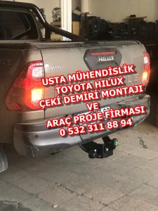 Toyota hılux kamyonet araçlara çeki demiri takma montajı ve araç proje firması ankara USTA MÜHENDİSLİK 05323118894